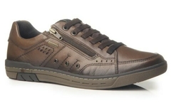 Sapatênis Masculino Pegada Brown/Stretch preto Ref: 119308