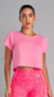 T-Shirt Cropped Misty - Rosa Blush