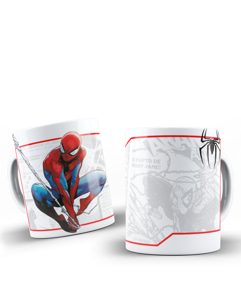 Taza de Spider Man personalizada por sublimación ☎️ SubliStamp Tazas Blanca