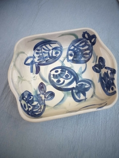 Fuente ceramica artesanal peces