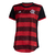 Camisa Flamengo I 22/23 Torcedor Adidas Feminina - Preto e Vermelho