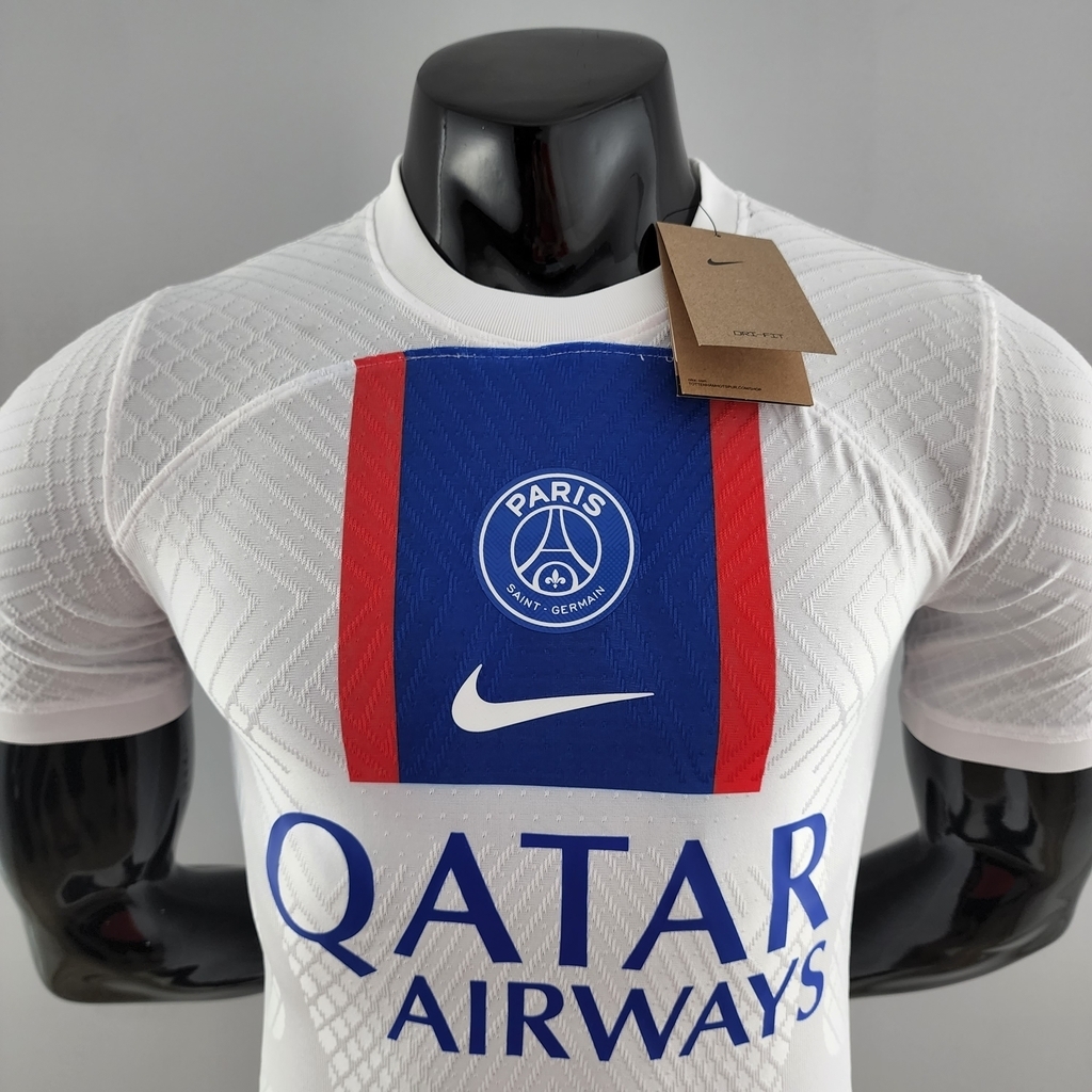 Camisa Paris Saint Germain psg Third Shirt Branca 22/23