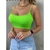 Cropped Top Feminino Alça Básico Duplo Canelado