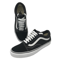 Tênis Vans Old Skool Black True White na internet