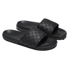 Chinelo Vans Slide - On La Costa Checkboard Black Black - BANFF Board Sports