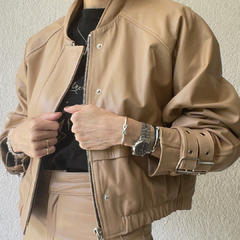 Bomber María Camel - comprar online