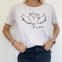 Remera Love Blanca - comprar online