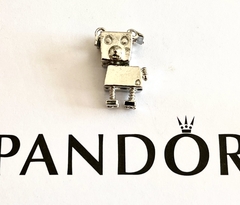 Charm Plateado Perro robot