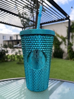 Vaso Starbucks Blue gold Alto 2023