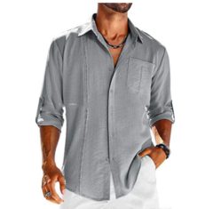 Camisa casual de manga larga con bolsillo (CMP CPH1008) - CMP Shopping Global