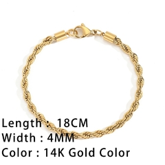 Pulseras clásicas de cadena de serpiente para mujer chapada en oro (CMP PLS10023) - CMP Shopping Global