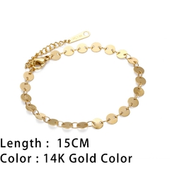 Pulseras clásicas de cadena de serpiente para mujer chapada en oro (CMP PLS10023) - comprar en línea