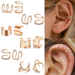 pendientes para mujer, aretes de Color dorado, sin Piercing (CMP ART10071)