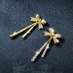 Pendientes de baño de oro de 14k para mujer, joyeria de alta calidad (CMP ART10052)