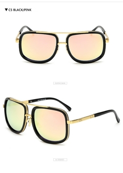 Gafas de sol con marco grande para hombre y mujer, lentes de sol cuadradas (CMP LTS10011) - comprar en línea