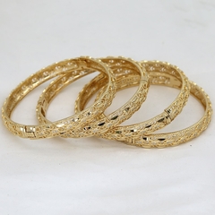 Brazaletes para mujer y niña chapada en oro de 14k (CMP PLS10010) - tienda en línea