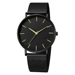 Reloj Minimalist Men Fashion Ultra Thin Watches Simple Men Business Stainless Steel Me (CMP RLJH1004)