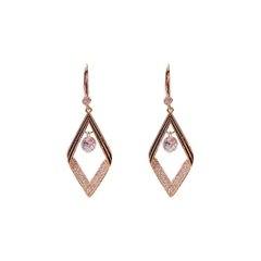 Pendiente de gota con forma de mariposa y búho para mujer, aretes con diamantes (CMP ART10067) - CMP Shopping Global