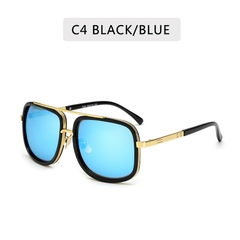 Gafas de sol con marco grande para hombre y mujer, lentes de sol cuadradas (CMP LTS10011) - tienda en línea