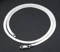 Collar de plata de ley 925 para hombre y mujer, cadena de serpiente de 4MM (CMP CLL10031) en internet