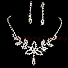 Conjunto de joyas de cristal blanco (CMP CJT1006) - tienda en línea