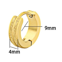 Pendientes circulares de acero inoxidable para mujer, chapados en oro (CMP ART10029) - CMP Shopping Global