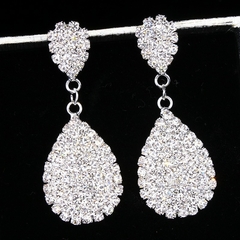 Pendientes colgantes de diamantes de imitación para mujer, aretes largos (CMP ART10087) - tienda en línea