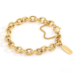 Pulseras clásicas de cadena de serpiente para mujer chapada en oro (CMP PLS10023) - CMP Shopping Global