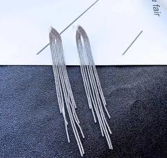 Imagen de Pendientes largos de perlas de imitación para mujer (CMP ART10084)