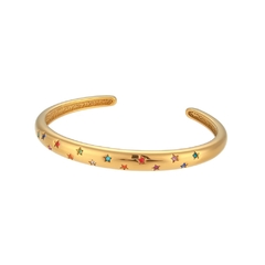 1 Pulsera chapada en oro de 18K para mujer, brazalete resistente al agua (CMP PLS10025) en internet