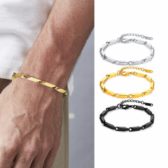 Pulsera brazalete chapado en oro (CMP PLS1024)