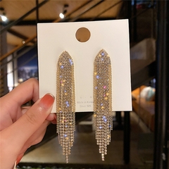 Pendientes largos de perlas de imitación para mujer (CMP ART10084) - comprar en línea