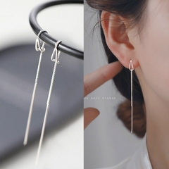 Imagen de Pendientes largos de perlas de imitación para mujer (CMP ART10084)