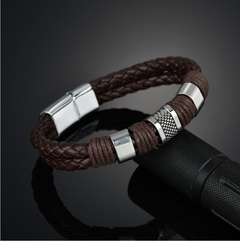 Pulsera con cierre trenzado magnético para hombre y mujer, brazalete Retro (CMP BRZ1003) en internet