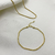 Colar Choker Eleganza - Dourado - comprar online