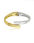 Bracelete Detalhado Bicolor Semijoia Ouro 18K e Ródio Branco - comprar online