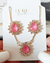 Conjunto Gota Pedra Natural Pink Light Semijoia Ouro 18k - loja online