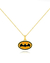 Colar Infantil Masculino Batman Semijoia Ouro 18K