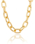 Colar Choker Corrente Elos Semijoia em Ouro 18K