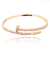 Bracelete Prego Cravejada com Zircônias Semijoia Ouro 18k