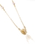 Choker Ponto de Luz Pingente Flor Zircônia Semijoia Ouro 18k