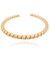 Colar Choker Metal Torcido Semijoia Ouro 18k