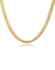 Colar Choker Corrente Malha Snake 4MM Semijoia Ouro 18K - comprar online