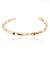 Pulseira Bracelete Amassado Semijoia Ouro 18k