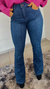 Calça Jeans Flare Aplicação