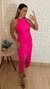 Vestido Midi Carolla Pink neon