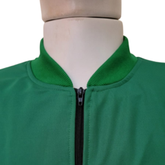 Jaqueta em helanca com zíper - verde - iDW Uniformes Loja
