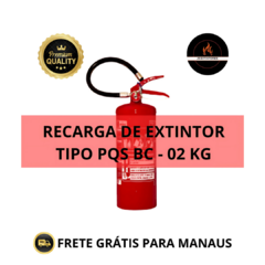 RECARGA DE EXTINTOR PQS BC - 02 KG