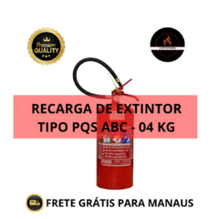 RECARGA DE EXTINTOR PQS ABC - 04 KG