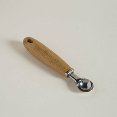 Cucharita De Acero Y Mango De Madera Para Papas Noisette 18,5cm